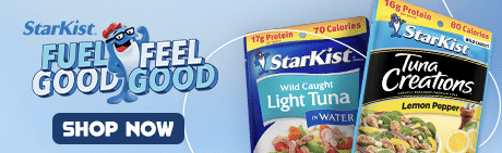StarKist pouches pack big flavors and 10g+ of lean protein. So when hunger calls, it’s easy to fuel good, feel good. Shop now!